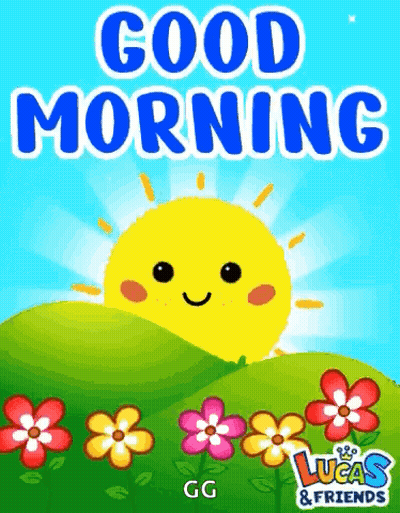 Smiling Sun Good Morning Card GIF