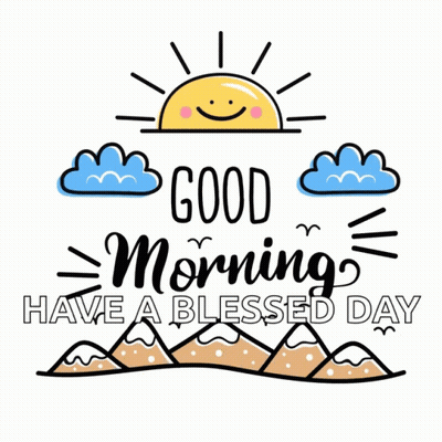 Smiling Sun Good Morning Poster GIF