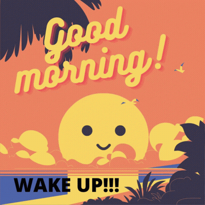 Smiling Sun Good Morning Wake Up Poster GIF