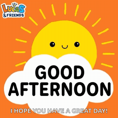 Smiling Sun Lucas & Friends Greeting Card GIF