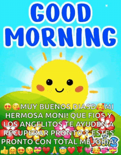 Smiling Sun On A Hill Good Morning GIF