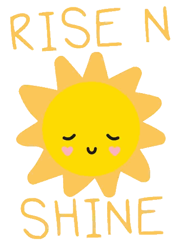 Smiling Sun Rise N Shine Sticker