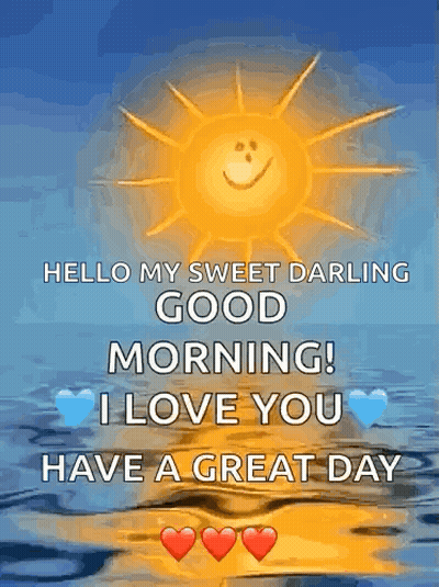 Smiling Sun Saying Hello And Good Morning GIF