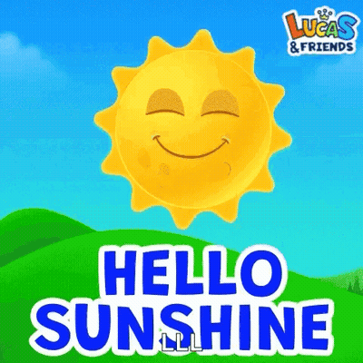 Smiling Sun Saying Hello Sunshine GIF