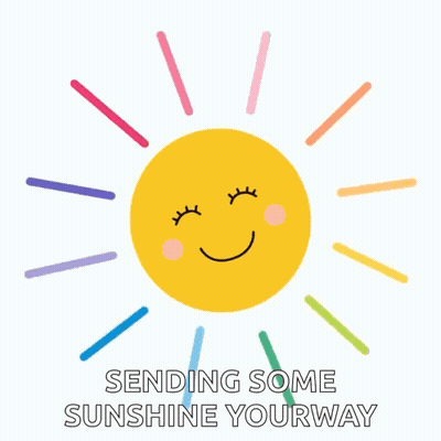 Smiling Sun Sending Some Sunshine Your Way GIF