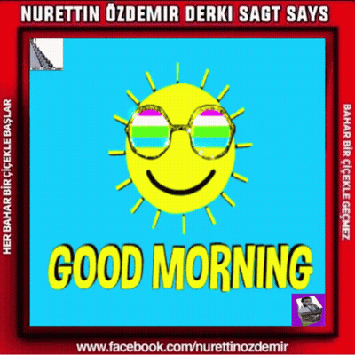 Smiling Sun Wearing Glasses Good Morning GIF