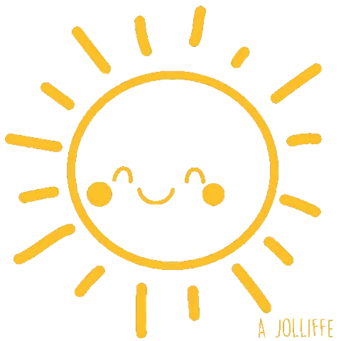 Smiling Sun With Jolliffe Sticker