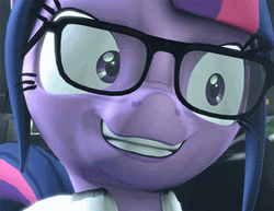 Smiling Twilight Sparkle Mlp  GIF