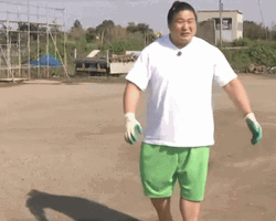 Smiling Wakamotoharu Hadouken  GIF