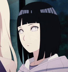 Smiling Wide Hinata Hyuga  GIF