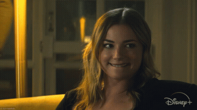 Smiling Woman In Disney+ Ad GIF
