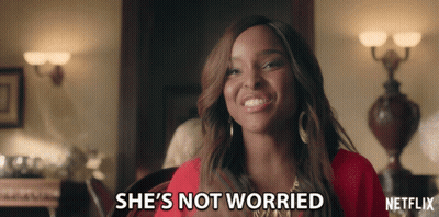 Smiling Woman Not Worried GIF