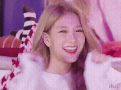Smiling Woman Purple Background GIF