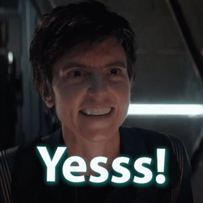 Smiling Woman Saying Yesss GIF