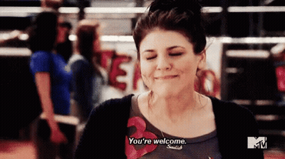 Smiling Woman Saying You're Welcome GIF