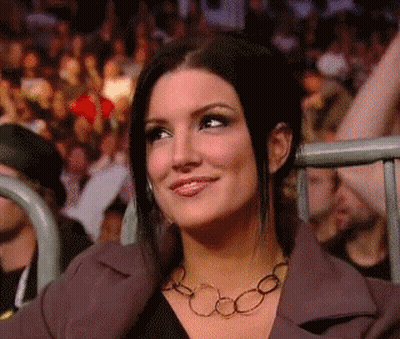 Smiling Woman Wearing Necklace GIF