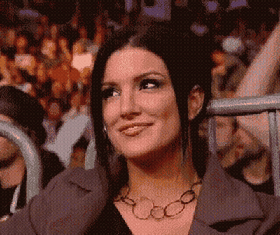 Smiling Woman Wearing Necklace GIF