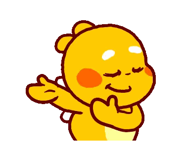 Smiling Yellow Character Giving Thumbs Up Sticker