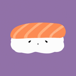 Smiling Yummy Sushi GIF