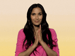Smirking Writer Padma Lakshmi Birdman Hand Rub GIF