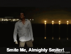 Smite Me Bruce Almighty GIF