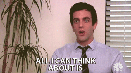 Smitten BJ Novak The Office GIF