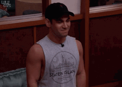 Smitten Nervous Excited Buff Guy GIF
