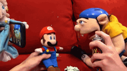 Sml Jeffy Spraying Super Mario GIF