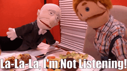 Sml Mr Gooman Not Listening GIF