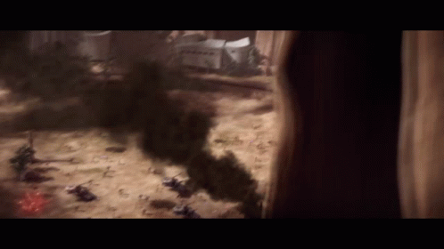 Smoke Is Coming Out Of A Building In The Desert GIF