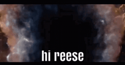 Smokey Background Saying Hi Reese GIF