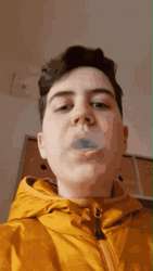 Smokey Screen Blowing Off Cigarette GIF