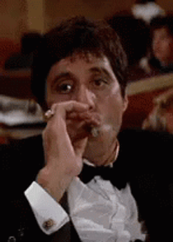 Smoking Cigar Al Pacino GIF