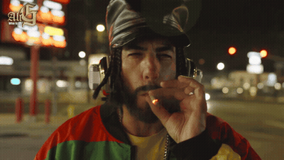 Smoking Cigarette Ali G GIF