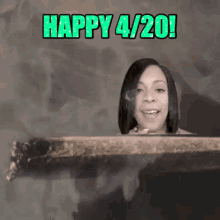 Smoking Marijuana Happy 420 Celebration  GIF