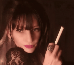 Smoking Narcissa Malfoy GIF