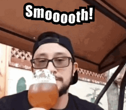Smooth Guy Enjoying Juice GIF