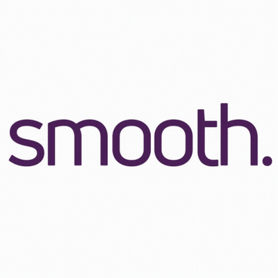 Smooth Logo In Purple And White GIF