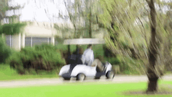 Smooth Moving Golf Cart GIF