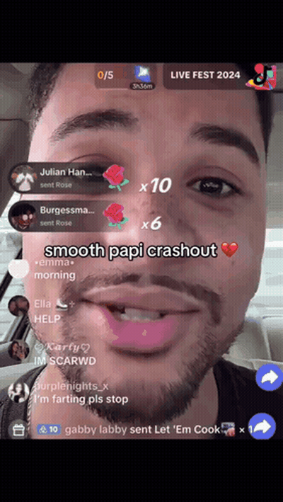Smooth Papi Crashout GIF