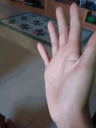 Smooth Pretty Hand Fluttering GIF