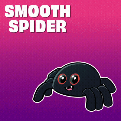 Smooth Spider Cartoon