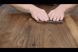 Smoothing Wood With Sand Paper
