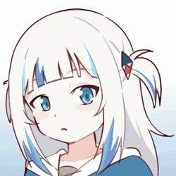 Smug Gawr Gura GIF