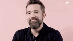 Smug Rob McElhenney GIF