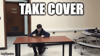Smurfs Take Cover GIF