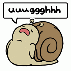 Snail Frustrated Cute Animal Sticker GIF