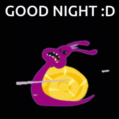 Snail Saying Good Night GIF