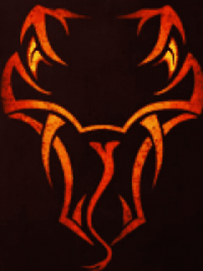 Snake Head With Glowing Eyes GIF
