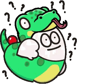 Snake Holding Red Ball With Chinese Writing Sticker